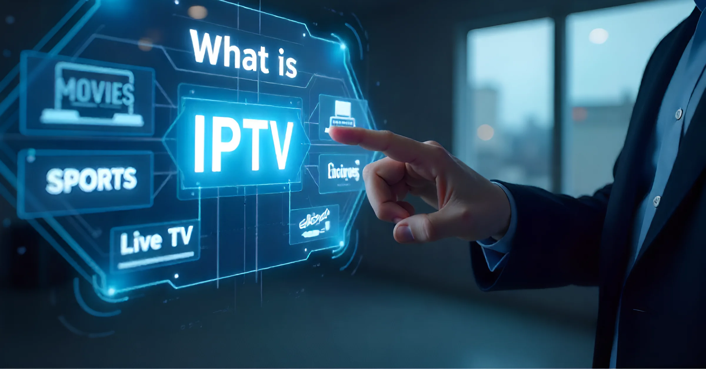 Describe an IPTV and explain how it operates