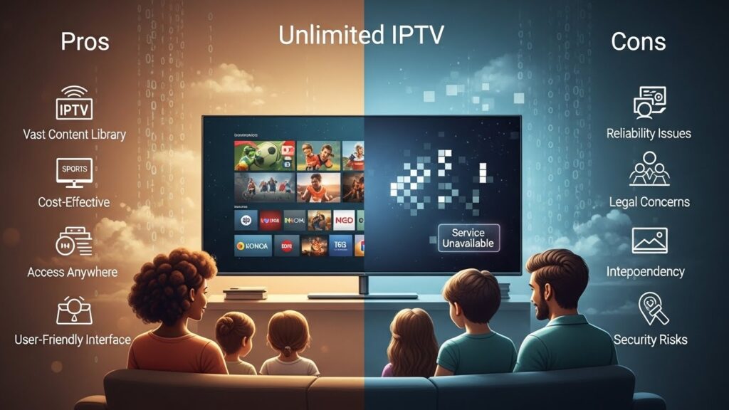 Unlimited IPTV Pros Cons