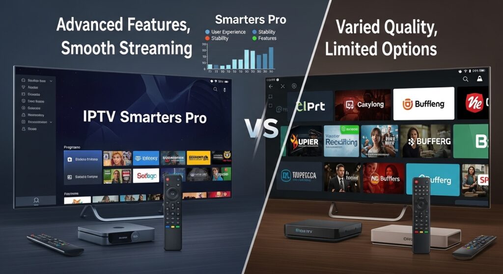 IPTV Smarters Pro Comparison