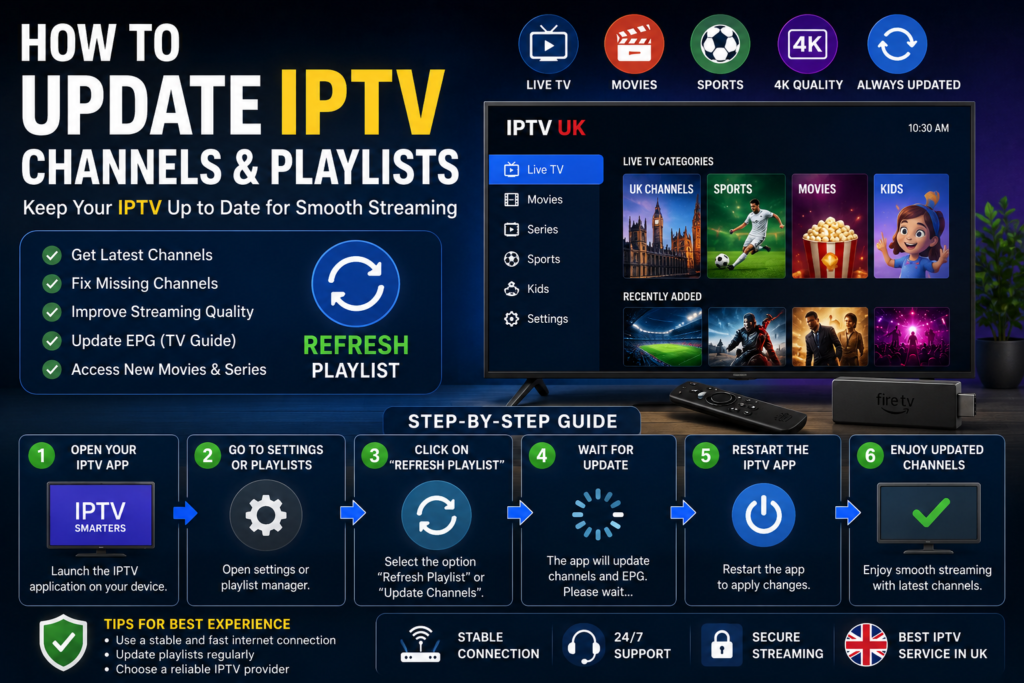 Update IPTV UK Channels