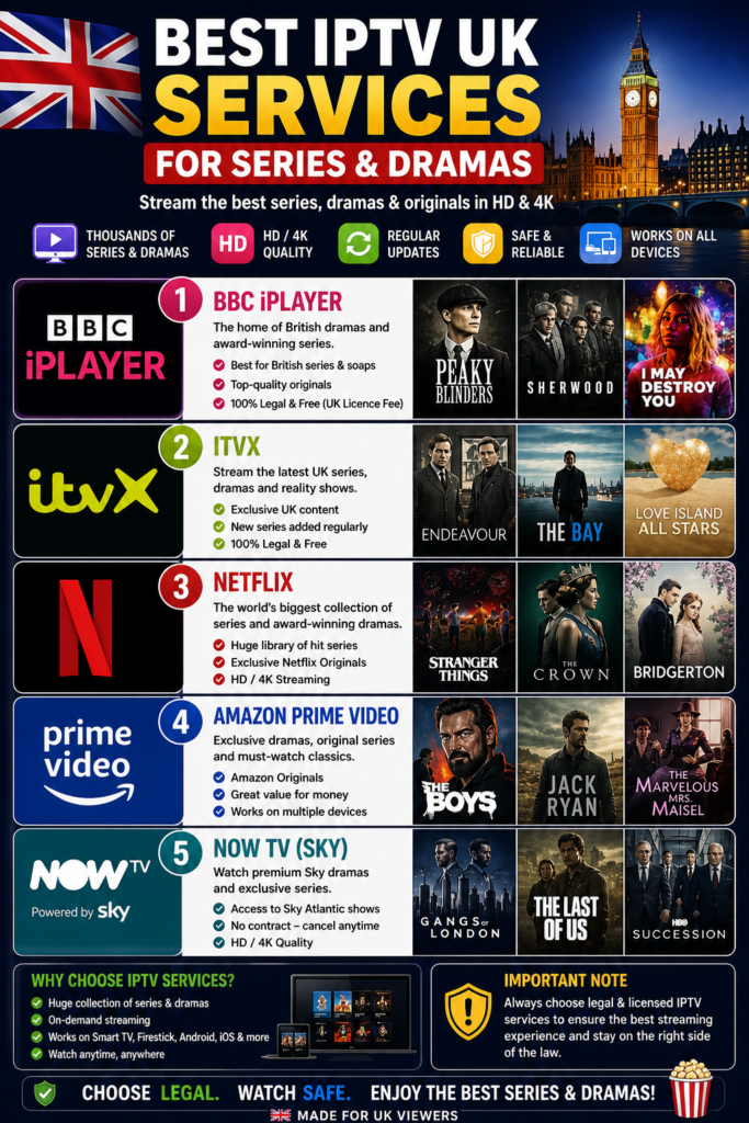 best IPTV UK for series